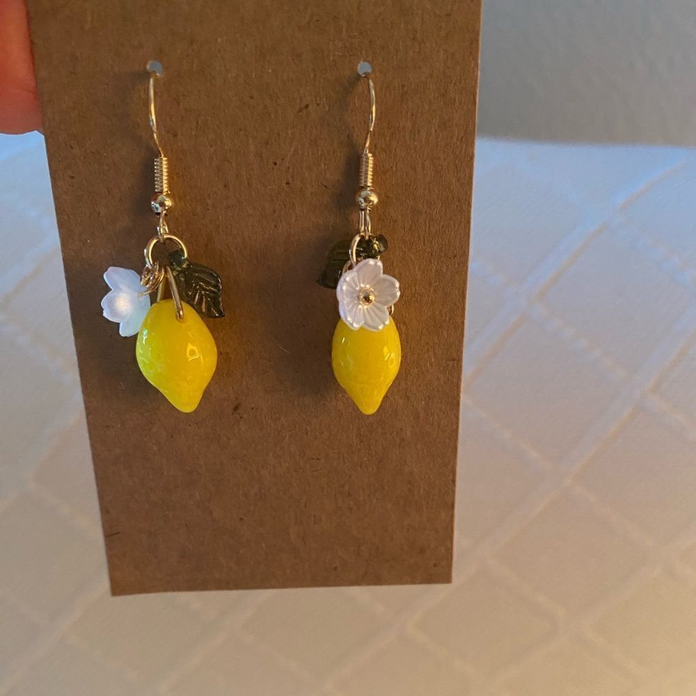 Bohemian lemon drop earrings M33 - Picture 4 of 4